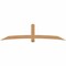 Ekena Millwork Bellingham Timber Gable Bracket, Western Red Cedar, 108"W x 27"H x 5 1/2"D x 5 1/2"F, 6/12 Pitch GBW108X27X0606BEL00SWR - alternate 1